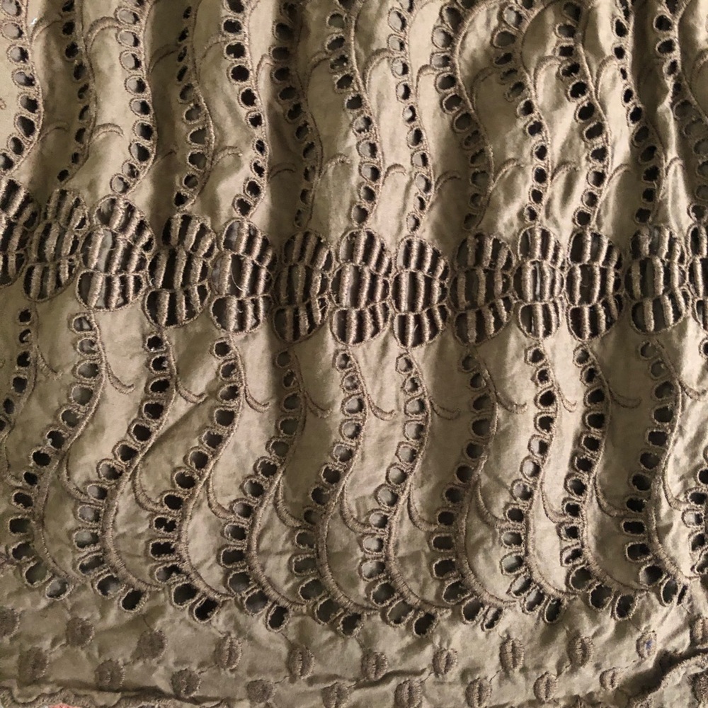 Green Eyelet Lace J. Crew Skirt